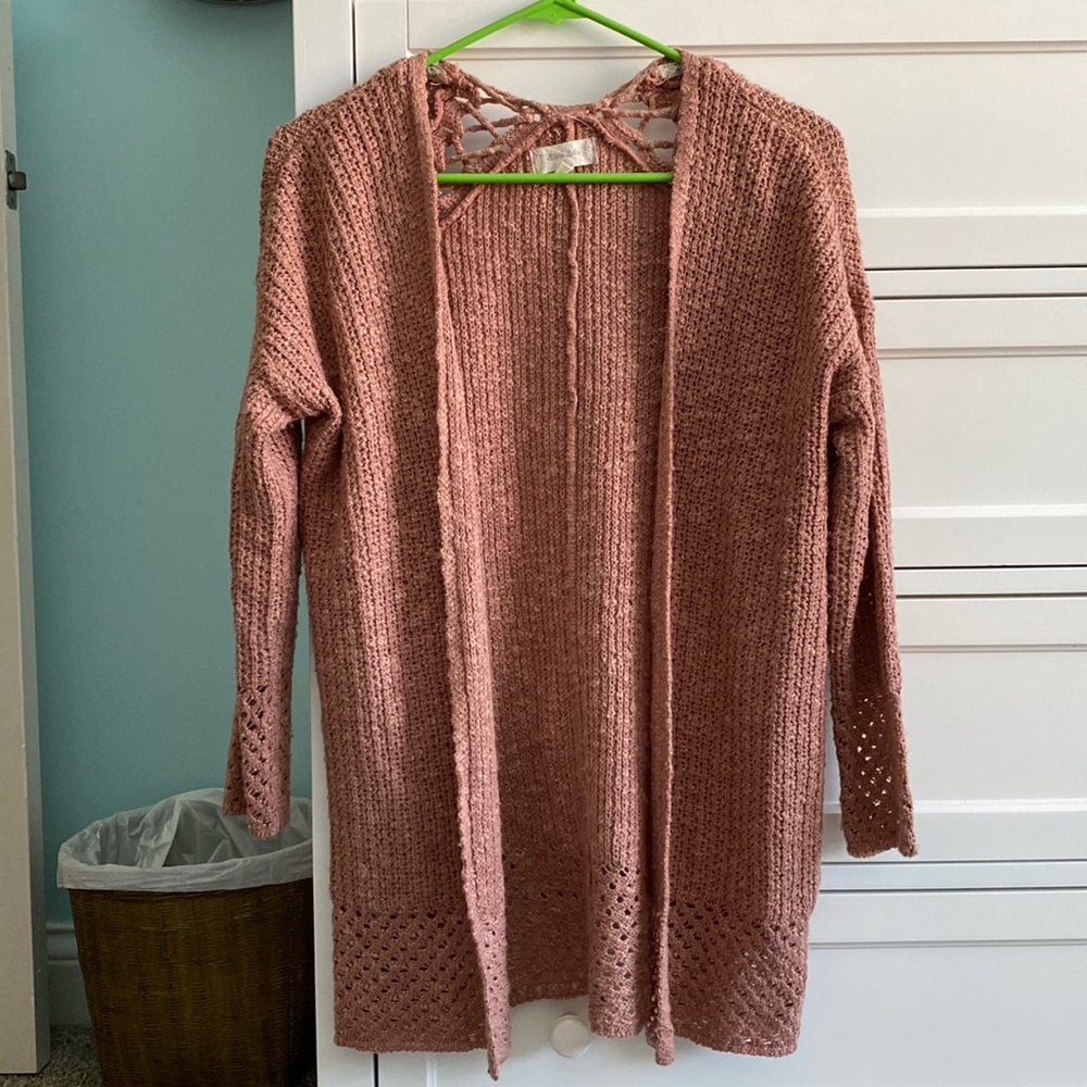 Altar’d state pink cardigan